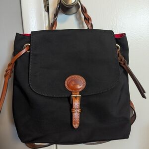 Dooney and Bourke Leather Trim Backpack